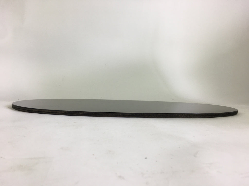 Japanese Bonseki Art Display Board Vtg Black Lacquerware Bonsekibon UR670