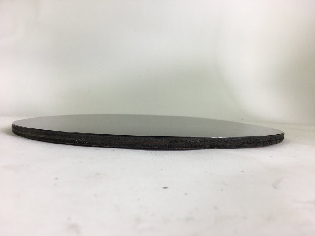 Japanese Bonseki Art Display Board Vtg Black Lacquerware Bonsekibon UR670