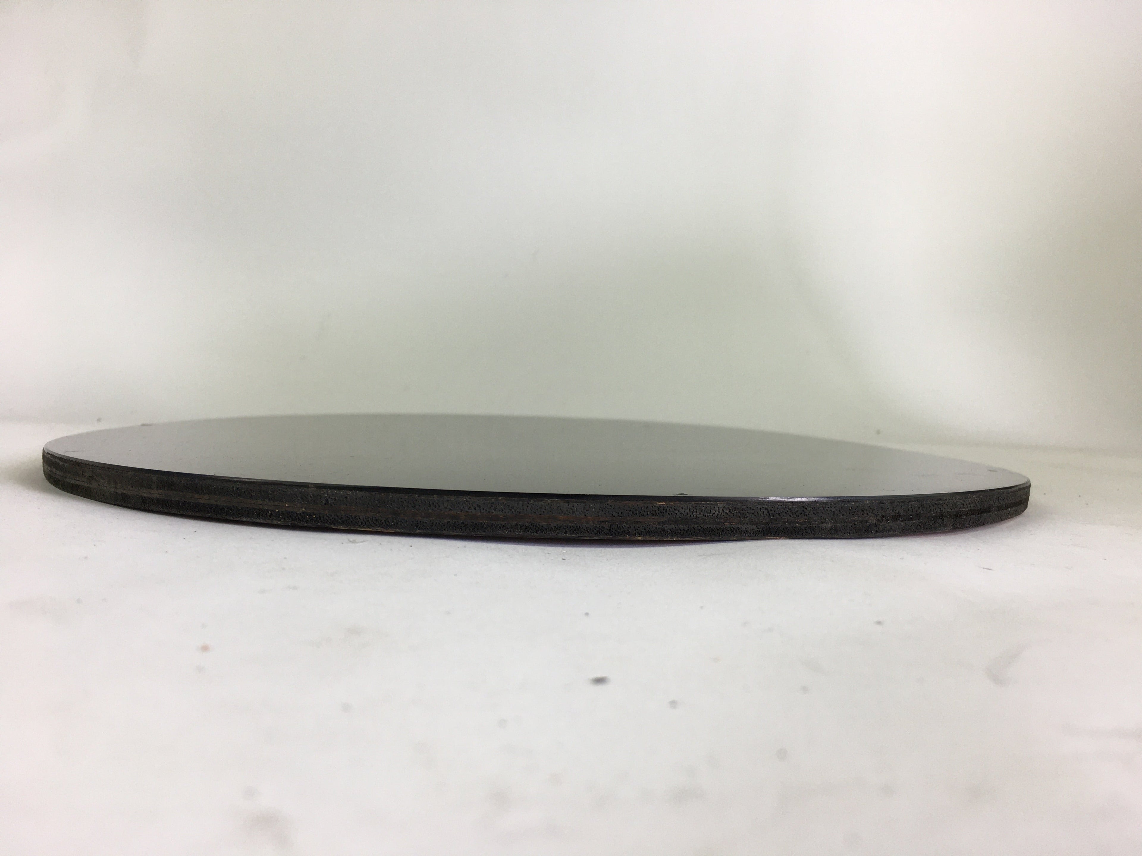 Japanese Bonseki Art Display Board Vtg Black Lacquerware Bonsekibon UR670