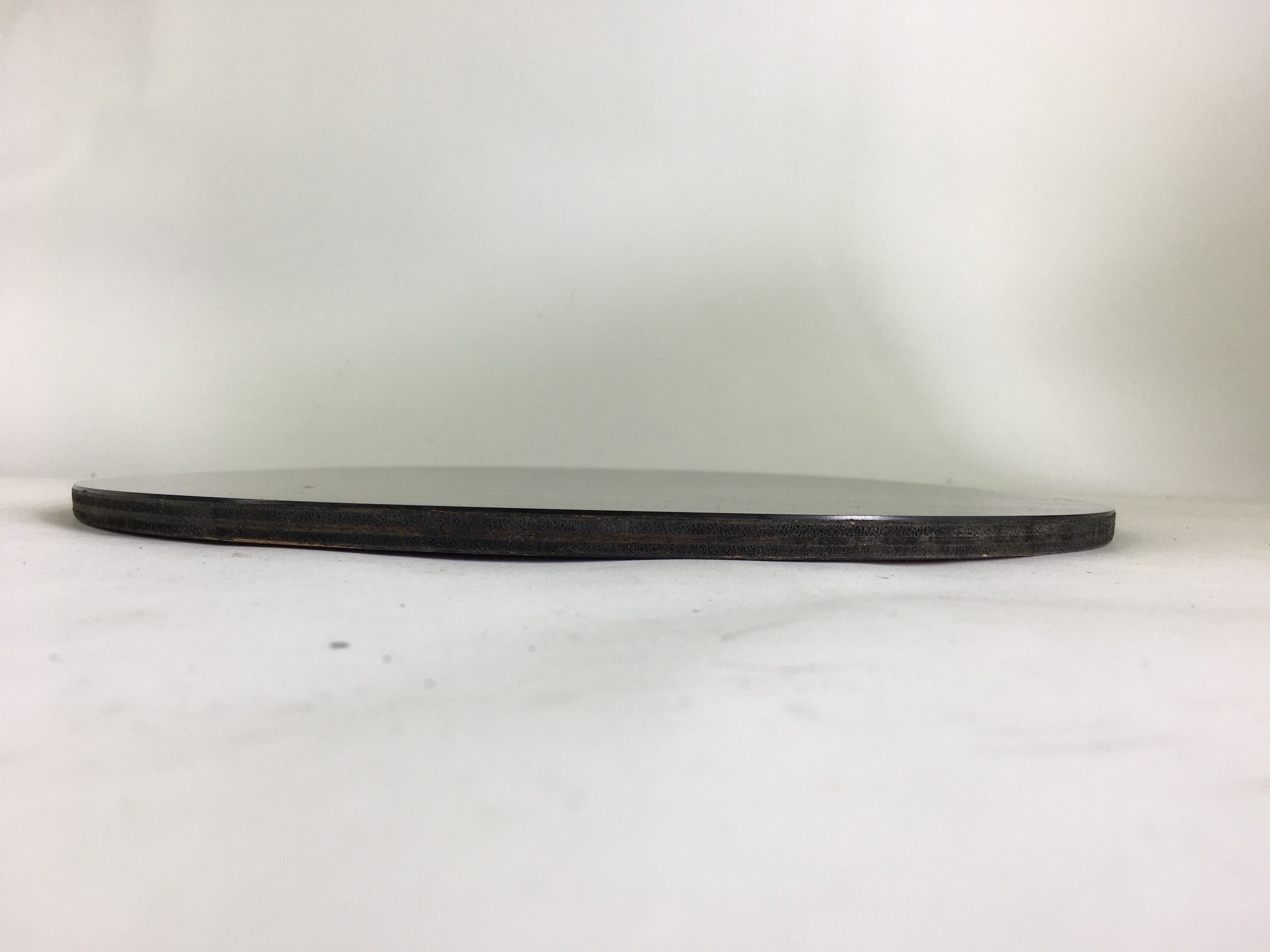 Japanese Bonseki Art Display Board Vtg Black Lacquerware Bonsekibon UR670