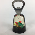 Japanese Bottle Opener Display Vtg Resin Flower Ornament Sen-nuki Black JK201