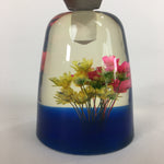 Japanese Bottle Opener Display Vtg Resin Flower Ornament Sen-nuki Blue JK200