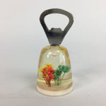Japanese Bottle Opener Display Vtg Resin Flower Ornament Sen-nuki White JK199