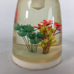 Japanese Bottle Opener Display Vtg Resin Flower Ornament Sen-nuki White JK199