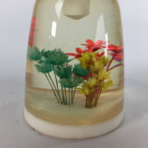 Japanese Bottle Opener Display Vtg Resin Flower Ornament Sen-nuki White JK199