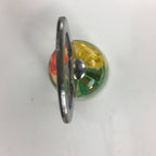 Japanese Bottle Opener Display Vtg Resin Flower Ornament Sen-nuki White JK199