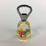 Japanese Bottle Opener Display Vtg Resin Flower Ornament Sen-nuki White JK199