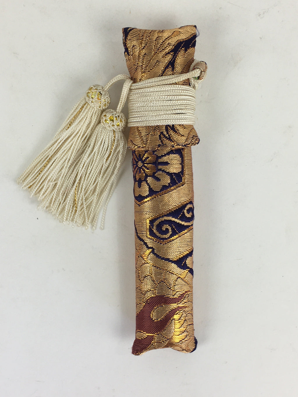 Japanese Boxed Kimono Accessory Vtg Kaiken Small Sword Case Shichigosan PX618
