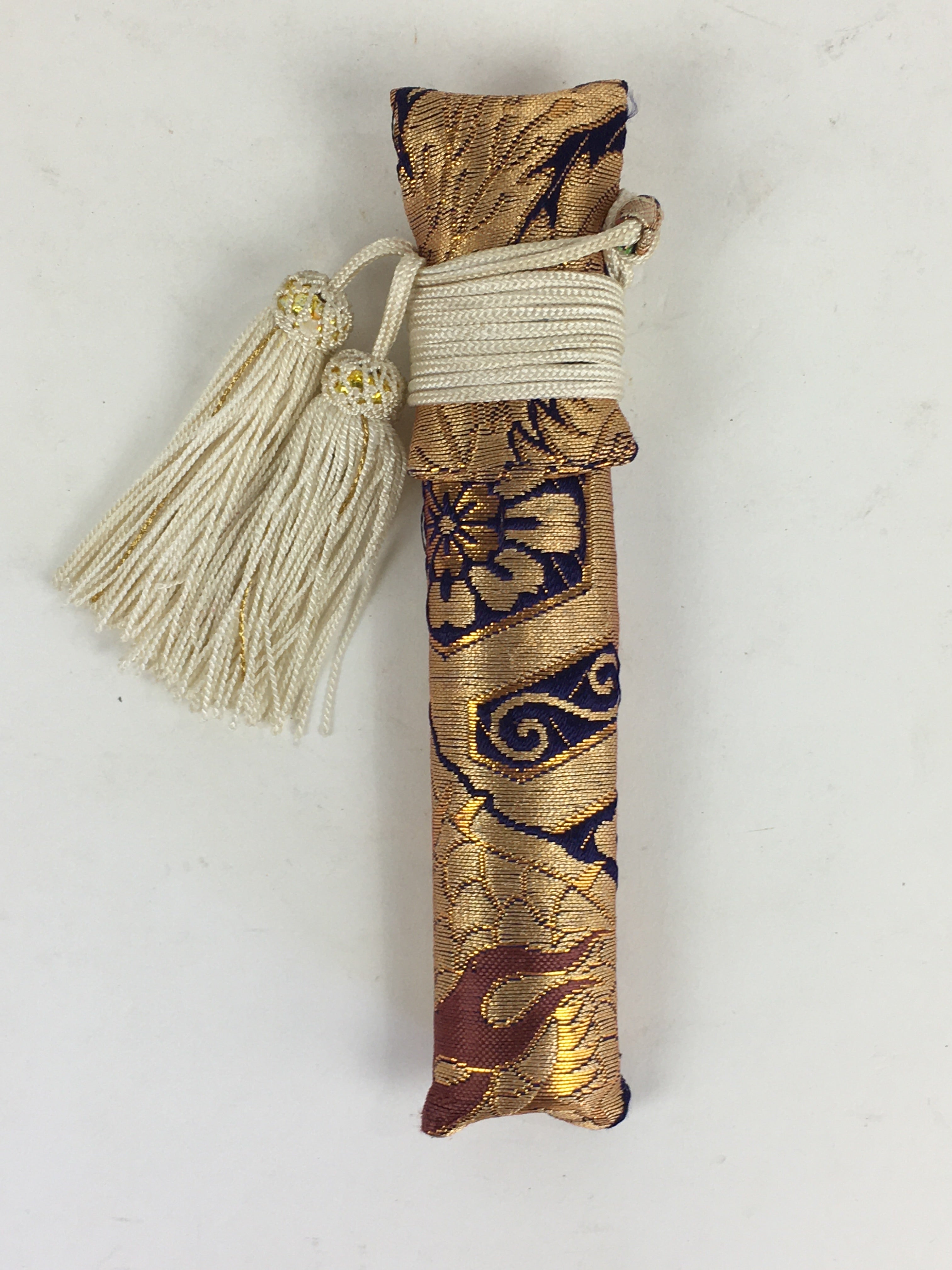 Japanese Boxed Kimono Accessory Vtg Kaiken Small Sword Case Shichigosan PX618