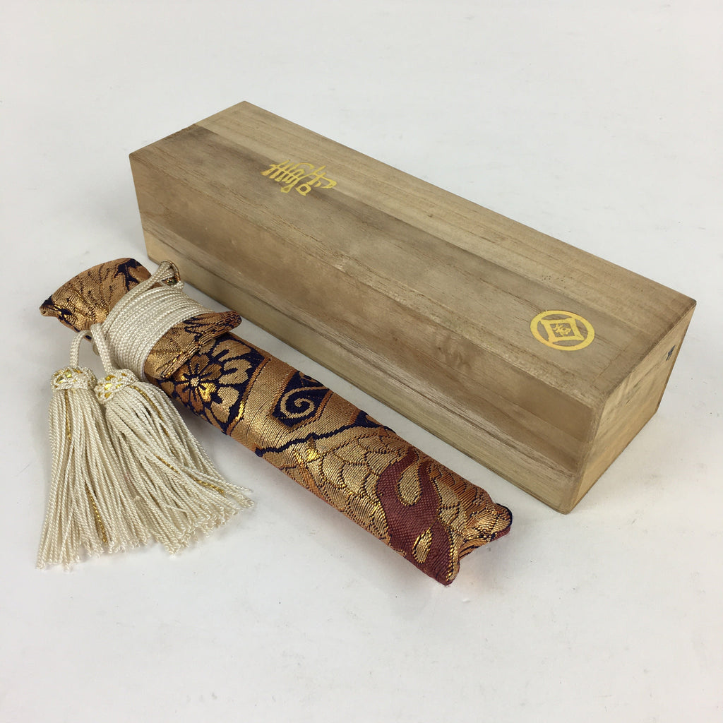 Japanese Boxed Kimono Accessory Vtg Kaiken Small Sword Case Shichigosan PX618