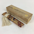 Japanese Boxed Kimono Accessory Vtg Kaiken Small Sword Case Shichigosan PX618