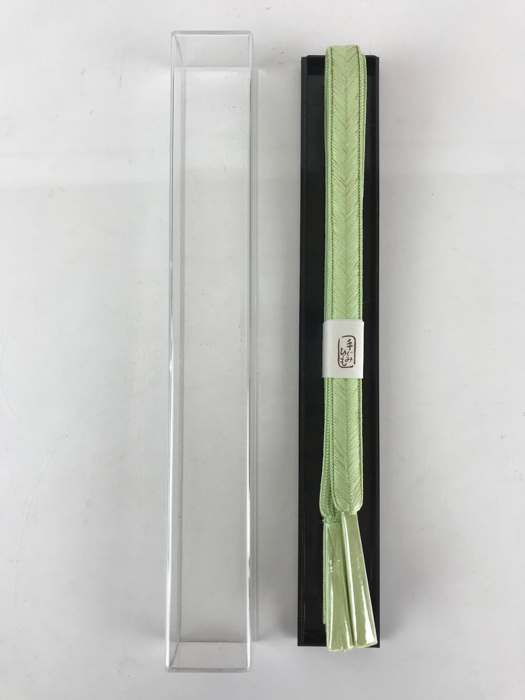 Japanese Boxed Obijime Kimono Accessory Silk Kumihimo Kimono Cord Lt Green OJ165