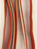 Japanese Boxed Obijime Kimono Accessory Silk Kumihimo Kimono Orange White OJ162