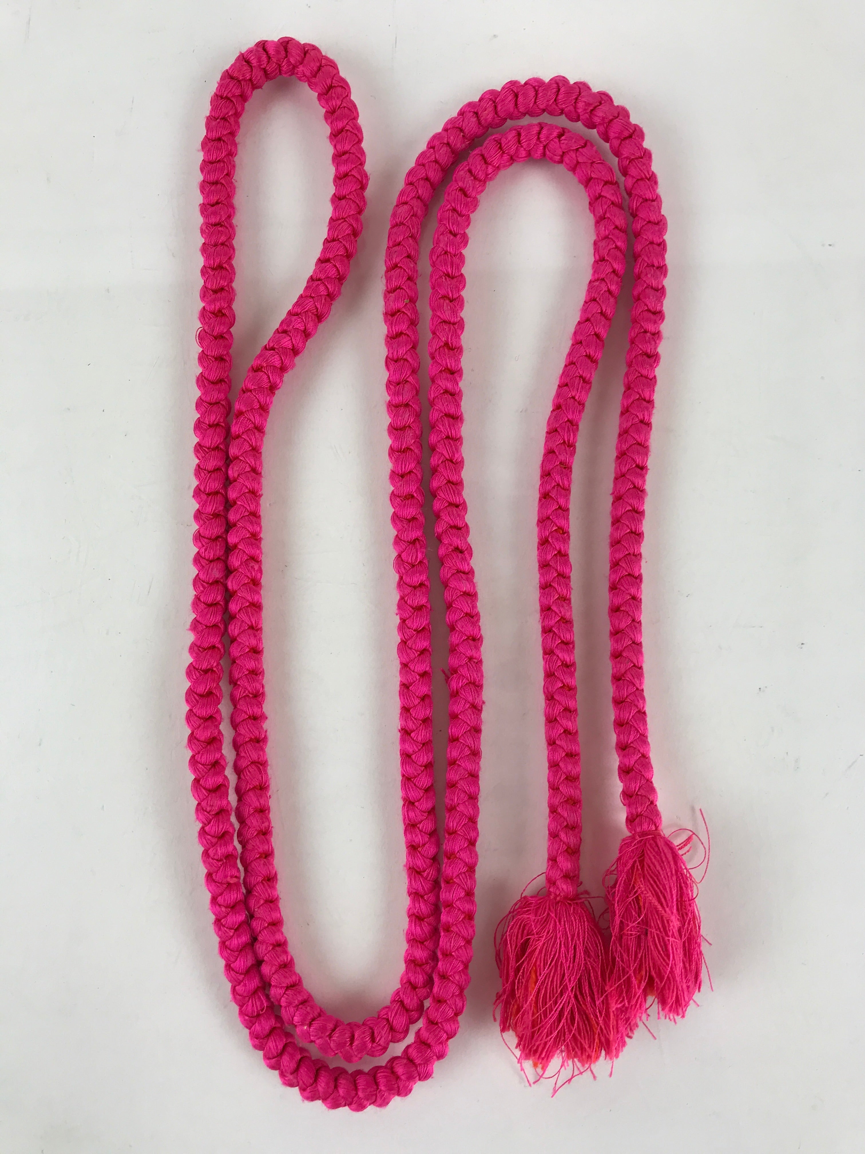 Japanese Boxed Obijime Kimono Accessory Silk Kumihimo Vtg Kimono Cord Pink OJ163
