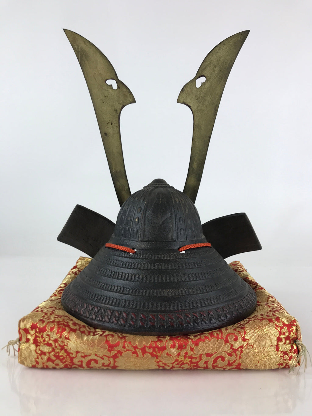 Japanese Boxed Samurai Helmet Kabuto Vtg Boy's Festival Armor Decoration ID454