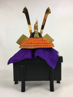 Japanese Boxed Samurai Helmet Kabuto Vtg Boy's Festival Armor ID433
