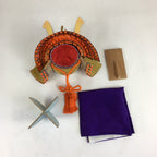 Japanese Boxed Samurai Helmet Kabuto Vtg Boy's Festival Armor ID433