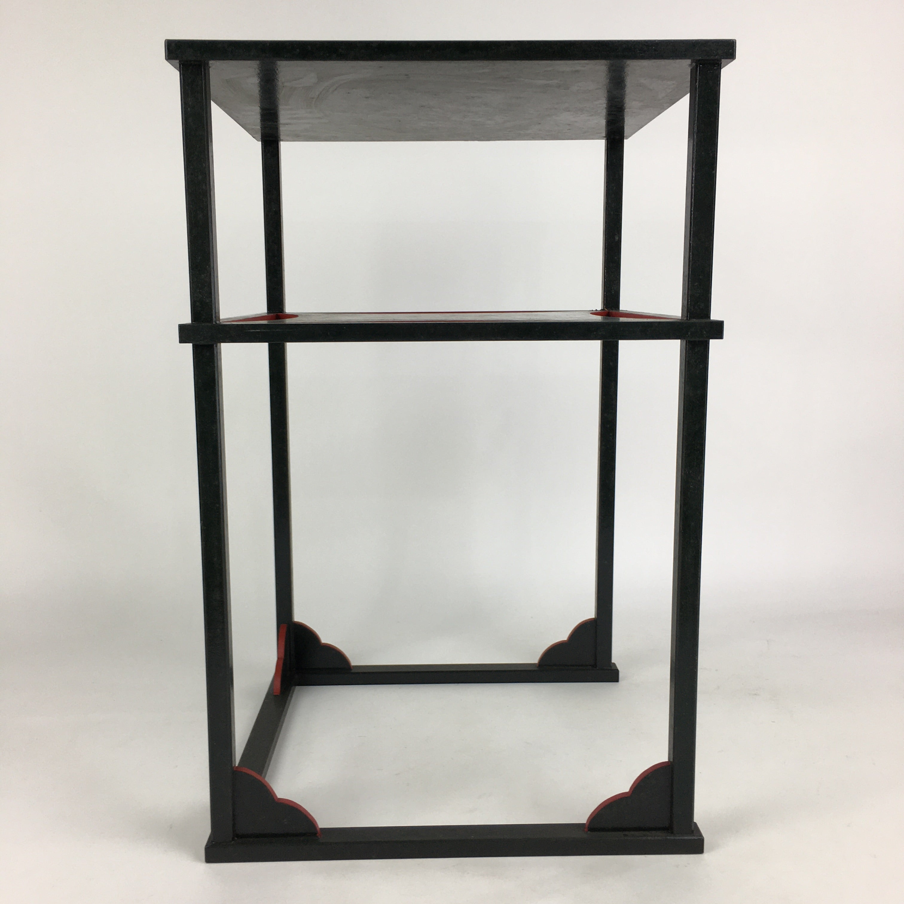 Japanese Boxed Wood Shelf Vtg Tea Ceremony Table Stand Tana T306