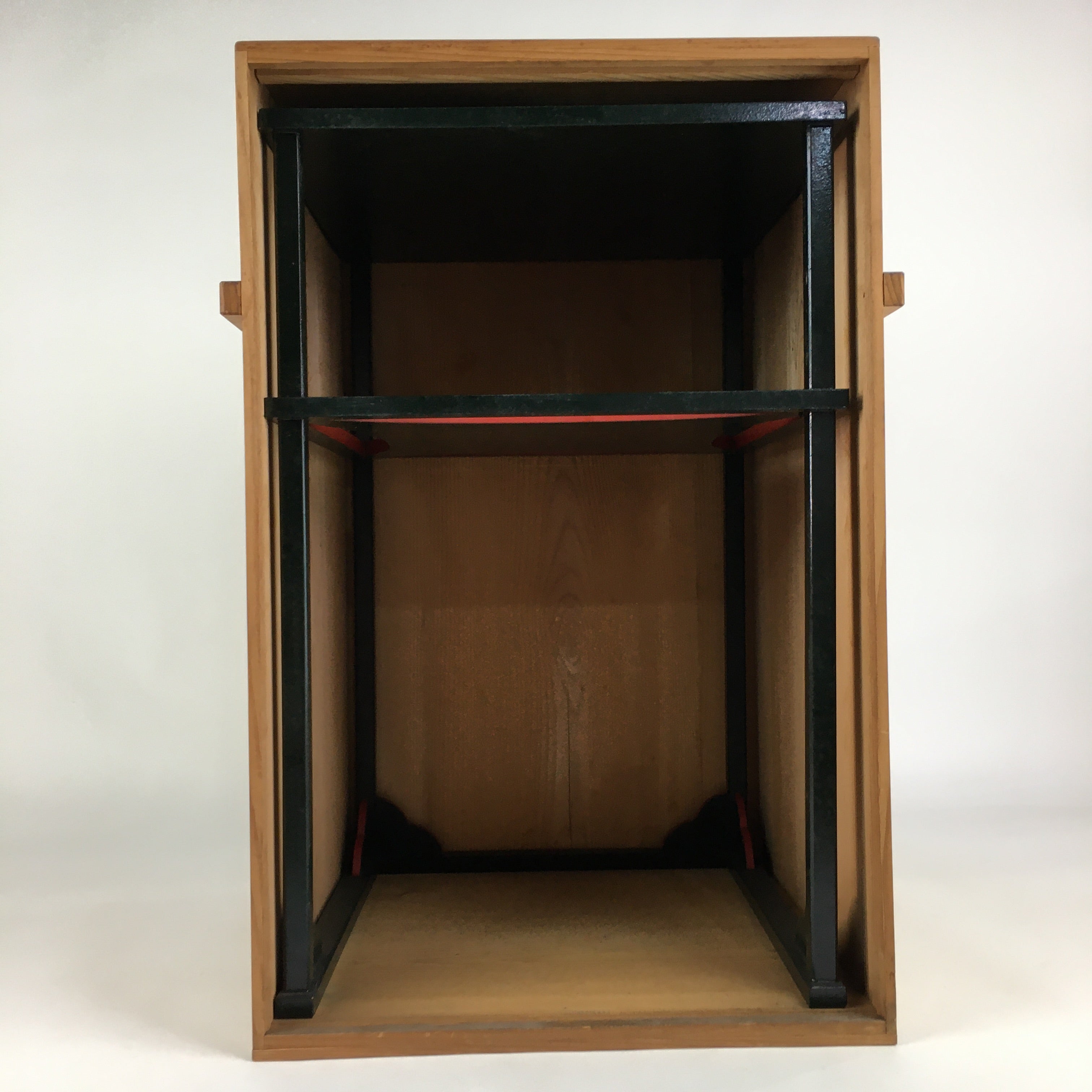 Japanese Boxed Wood Shelf Vtg Tea Ceremony Table Stand Tana T306