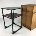 Japanese Boxed Wood Shelf Vtg Tea Ceremony Table Stand Tana T306