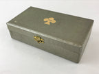 Japanese Boxed Zenkoji Gokaicho Memorial Masu Sake Cup 3 Cup Set Vtg Gold PX674