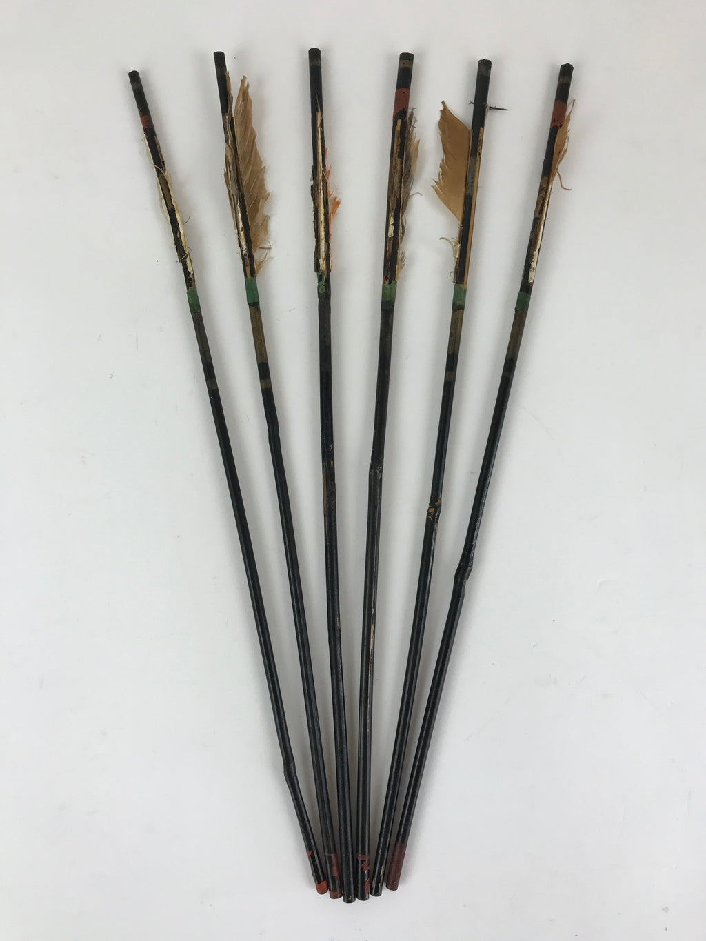 Japanese Boy's Day Bow And Arrow Set Display Vtg Amulet Yumiya Feather ID502