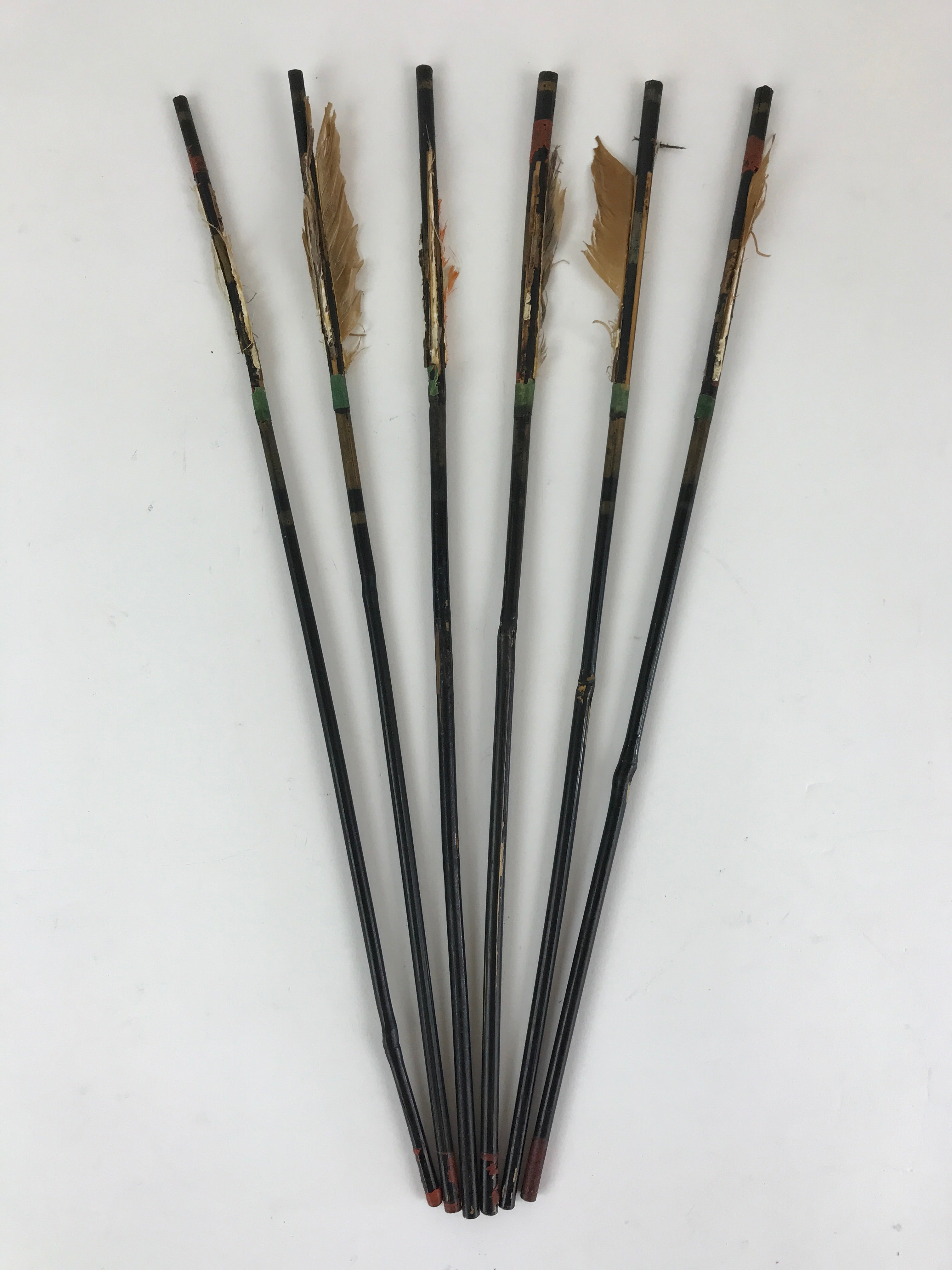 Japanese Boy's Day Bow And Arrow Set Display Vtg Amulet Yumiya Feather ID502