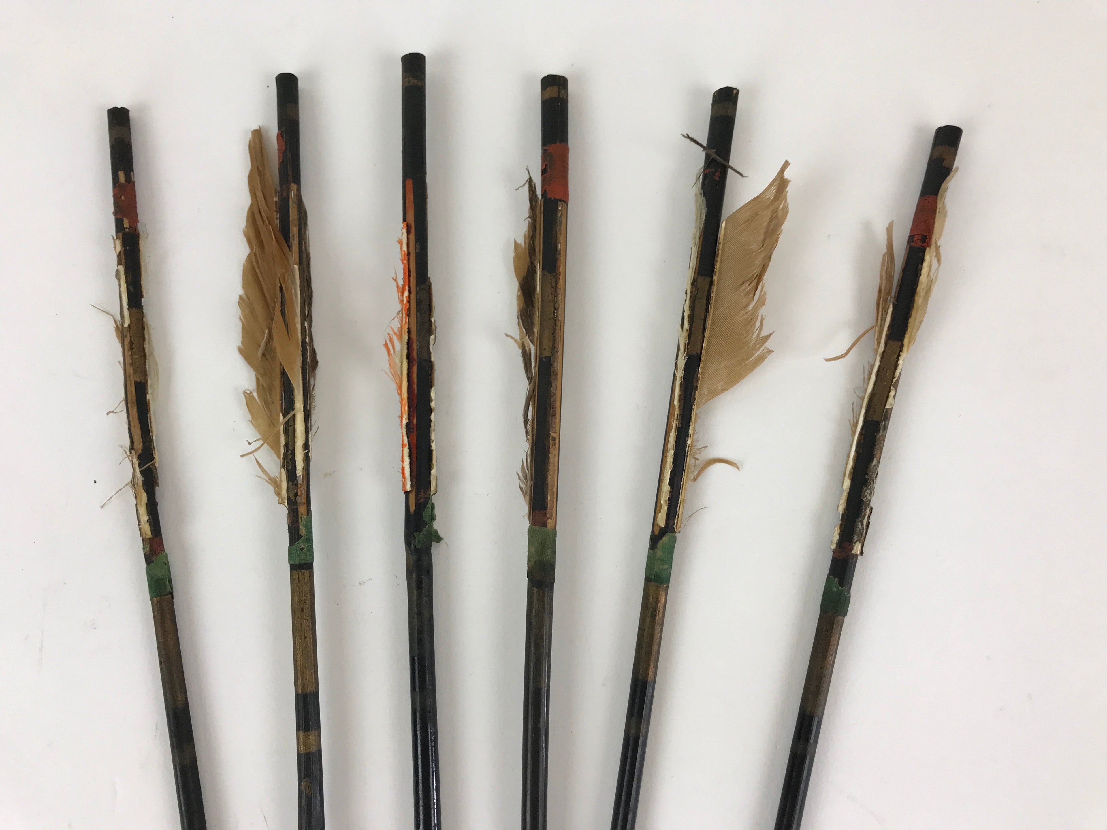 Japanese Boy's Day Bow And Arrow Set Display Vtg Amulet Yumiya Feather ID502