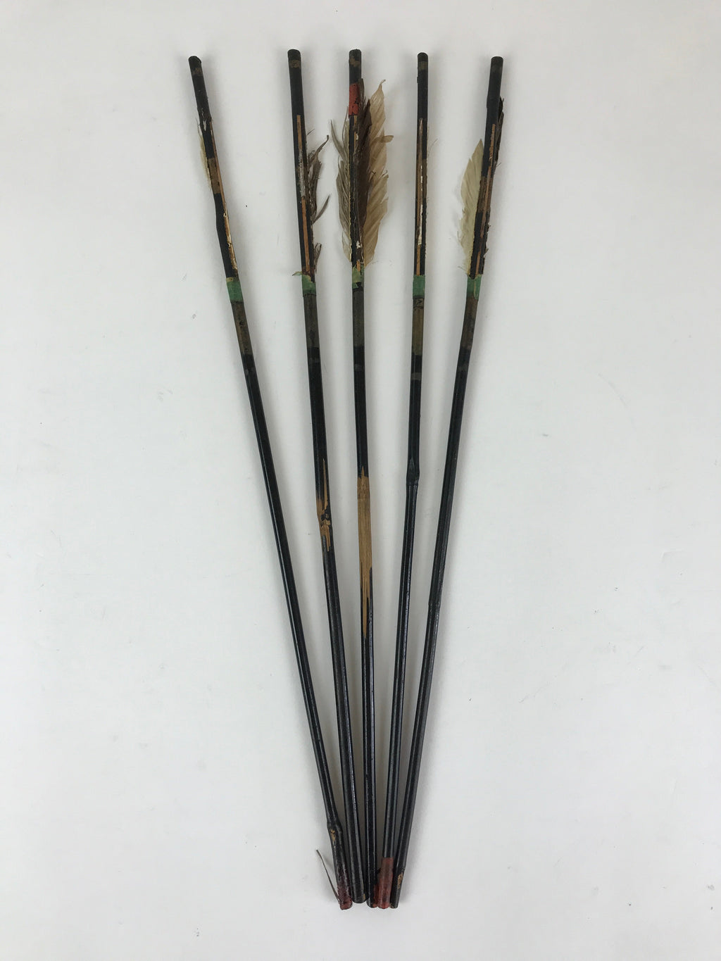 Japanese Boy's Day Bow And Arrow Set Display Vtg Amulet Yumiya Feather ID502