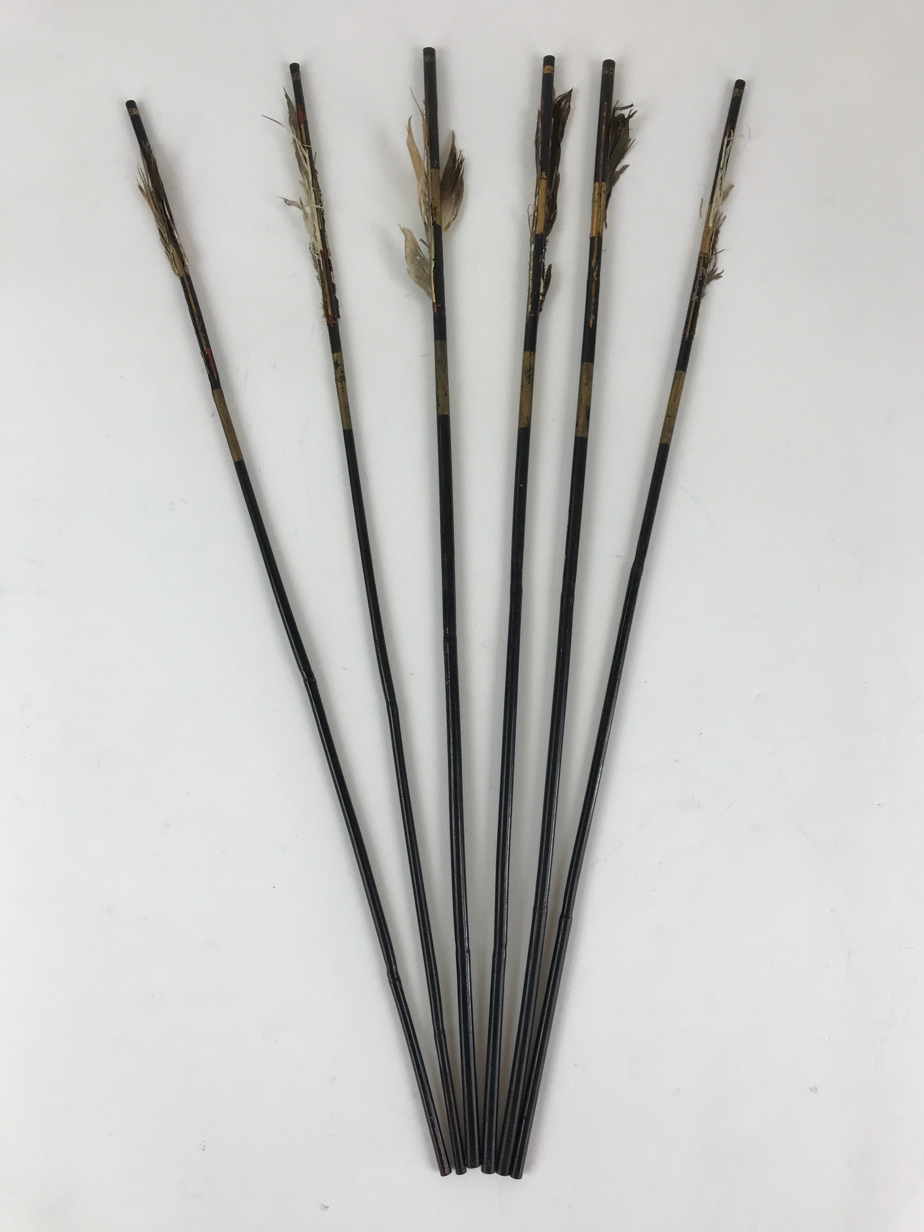 Japanese Boy's Day Bow And Arrow Set Display Vtg Amulet Yumiya Feather ID503