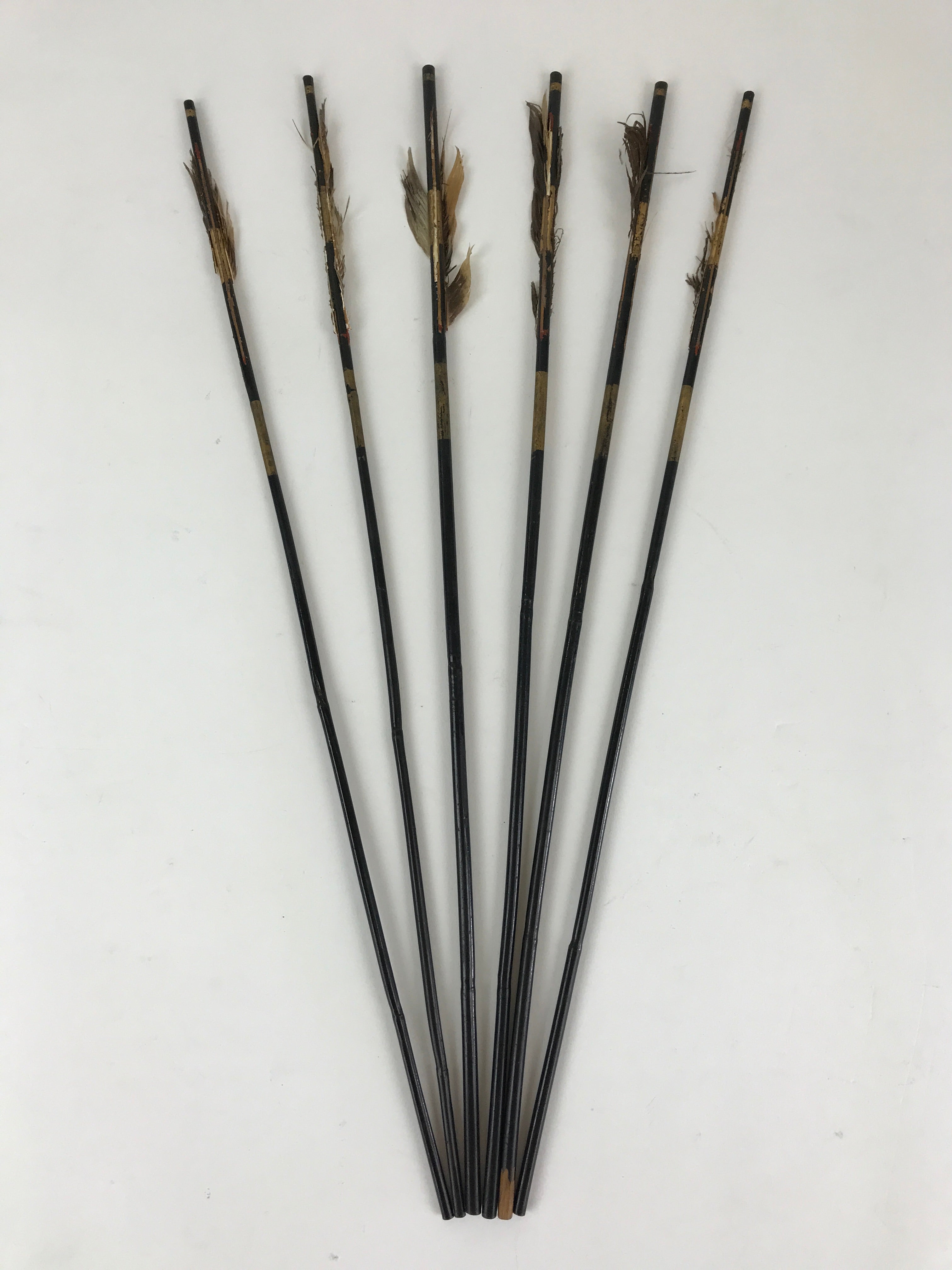 Japanese Boy's Day Bow And Arrow Set Display Vtg Amulet Yumiya Feather ID503