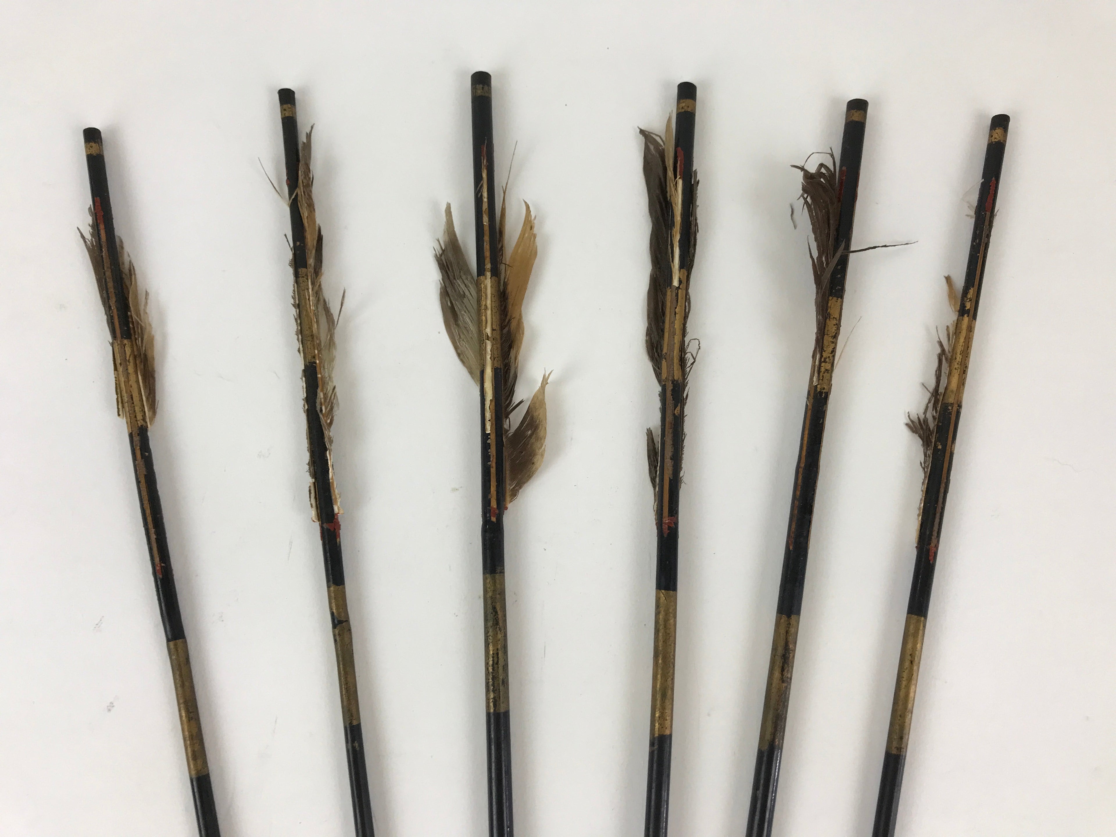Japanese Boy's Day Bow And Arrow Set Display Vtg Amulet Yumiya Feather ID503