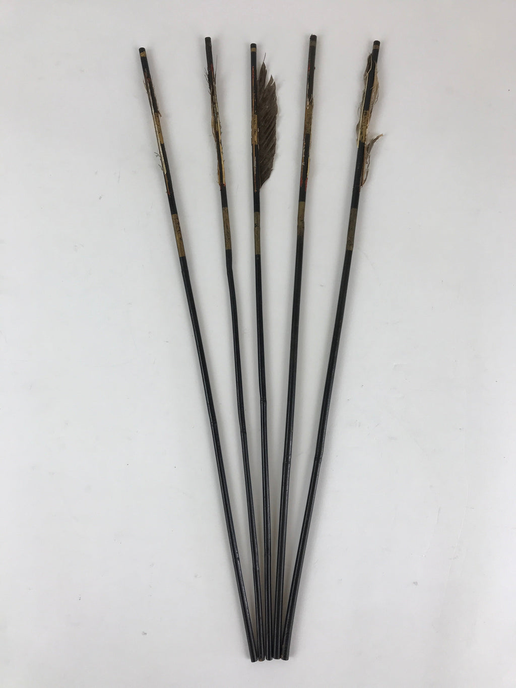 Japanese Boy's Day Bow And Arrow Set Display Vtg Amulet Yumiya Feather ID503