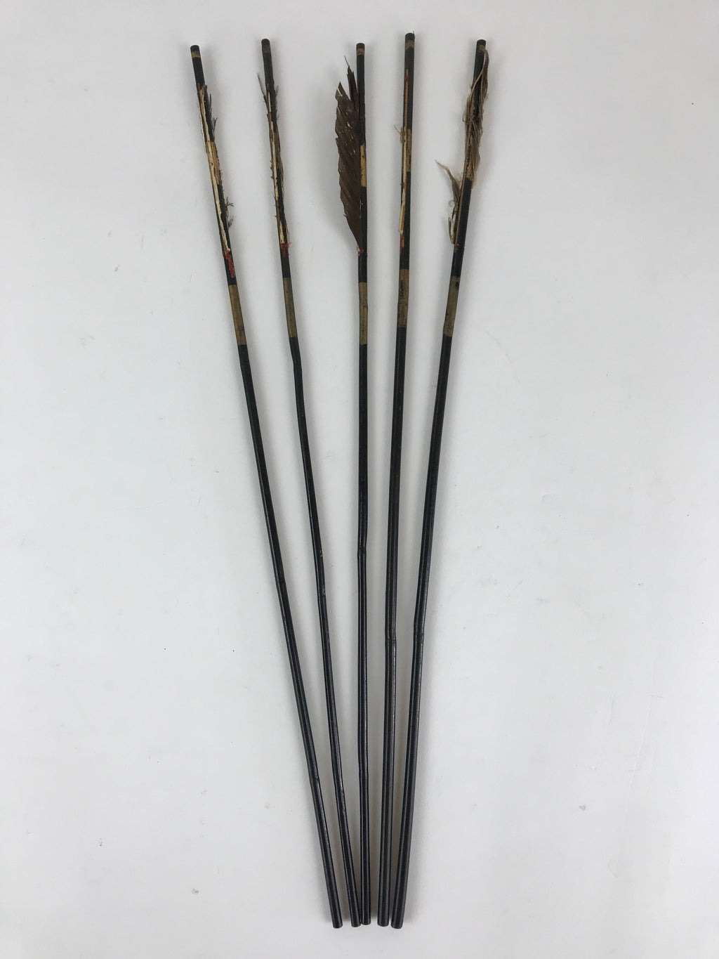 Japanese Boy's Day Bow And Arrow Set Display Vtg Amulet Yumiya Feather ID503