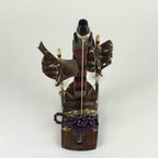 Japanese Boy's Day Bow Arrow And Display Stand Set Vtg Amulet Yumiya ID438