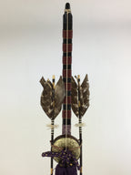 Japanese Boy's Day Bow Arrow And Display Stand Set Vtg Amulet Yumiya ID438