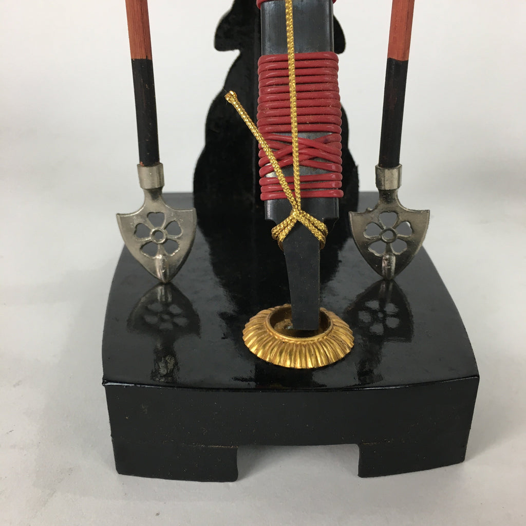 Japanese Boy's Day Bow Arrow And Sword Display Stand Set Vtg Amulet ID387