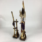 Japanese Boy's Day Bow Arrow And Sword Display Stand Set Vtg Amulet ID425
