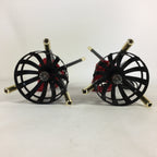 Japanese Boy's Day Display Kagaribi Lantern Pair Vtg Electric Bonfire ID436