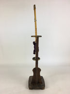 Japanese Boy's Day Sword Display Stand Set Vtg Amulet Katana ID437