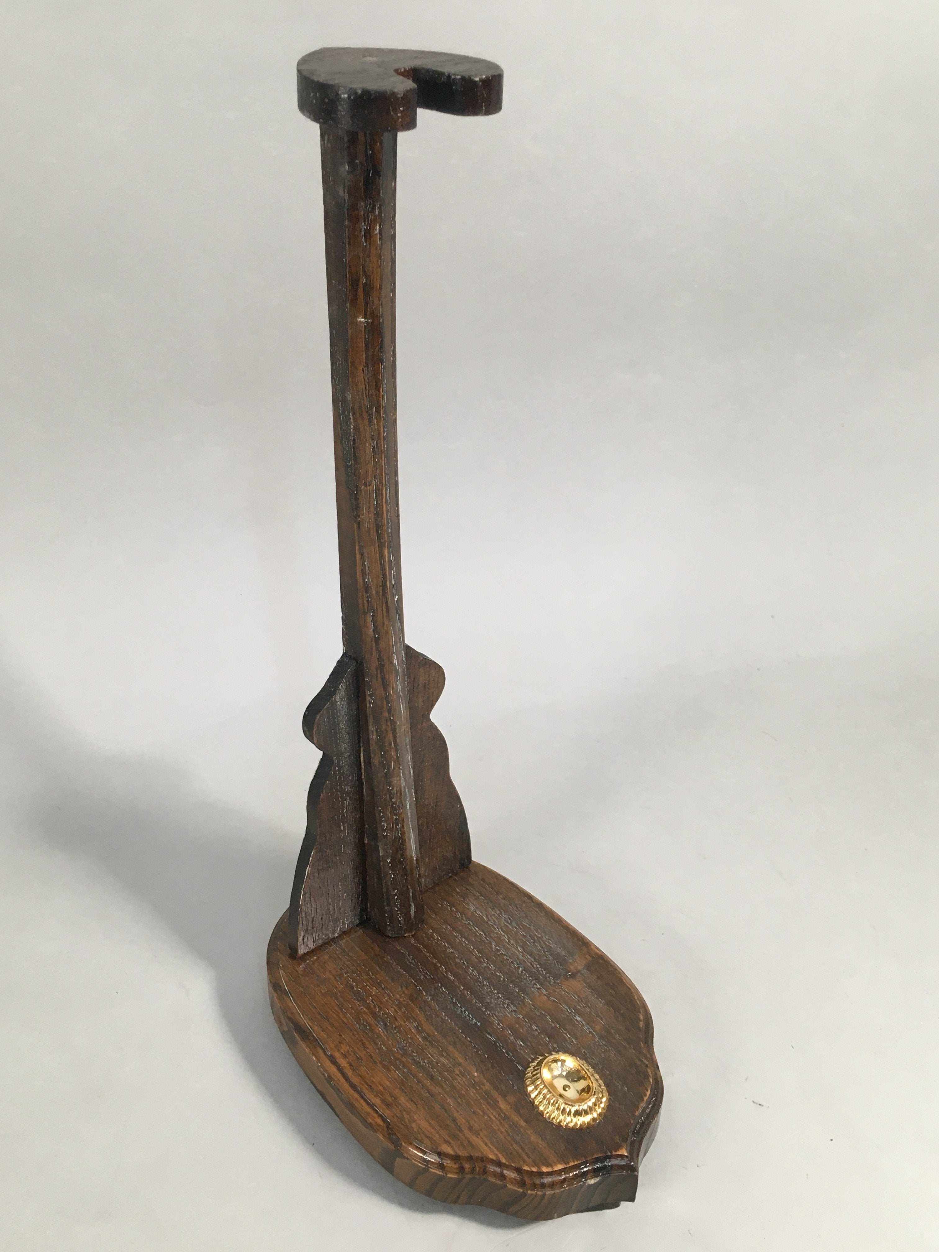 Japanese Boy's Day Sword Display Vtg Stand Katana Metal Wood ID341