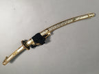 Japanese Boy's Day Sword Display Vtg Stand Katana Metal Wood ID341