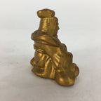 Japanese Brass 7 Lucky Gods Statue Benzaiten Vtg Golden Figurine Okimono BD712