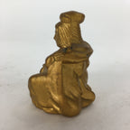 Japanese Brass 7 Lucky Gods Statue Benzaiten Vtg Golden Figurine Okimono BD712