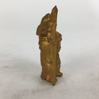 Japanese Brass 7 Lucky Gods Statue Bishamonten Vtg Golden Figurine Okimono BD717