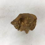 Japanese Brass 7 Lucky Gods Statue Bishamonten Vtg Golden Figurine Okimono BD717