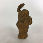 Japanese Brass 7 Lucky Gods Statue Hotei Vtg Golden Figurine Okimono BD711