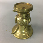 Japanese Brass Buddhist Altar Fitting Flower Vase Vtg Stand Butsudan BU83