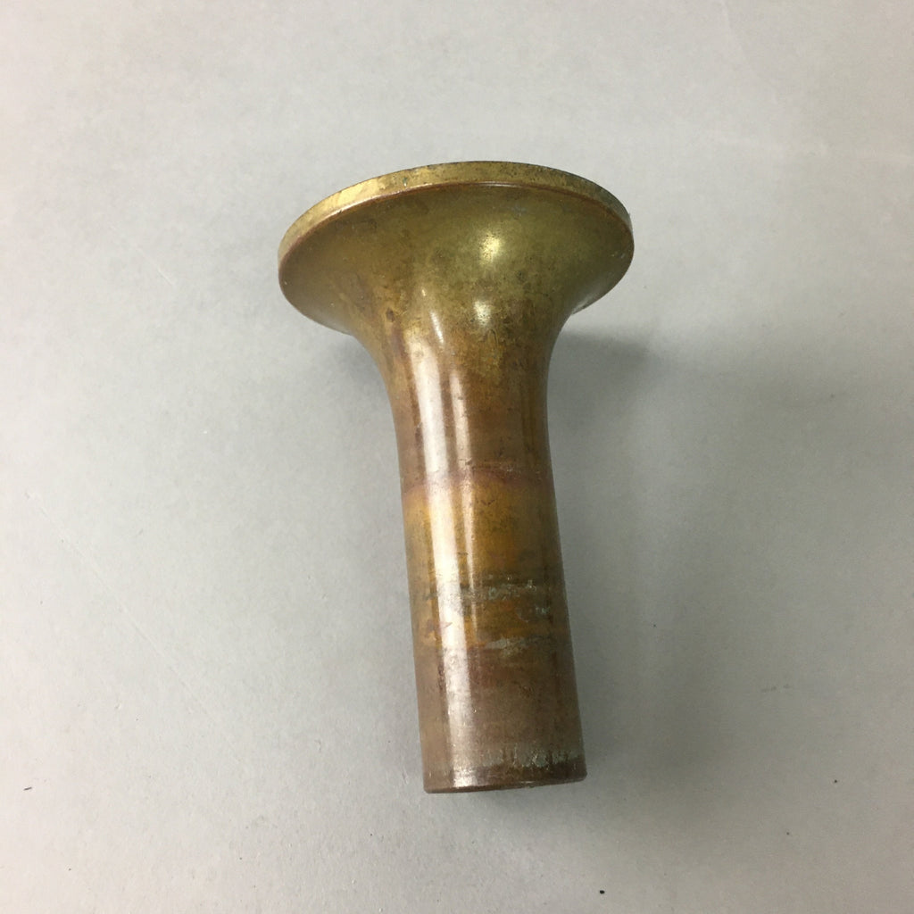 Japanese Brass Buddhist Altar Fitting Flower Vase Vtg Stand Butsudan BU83