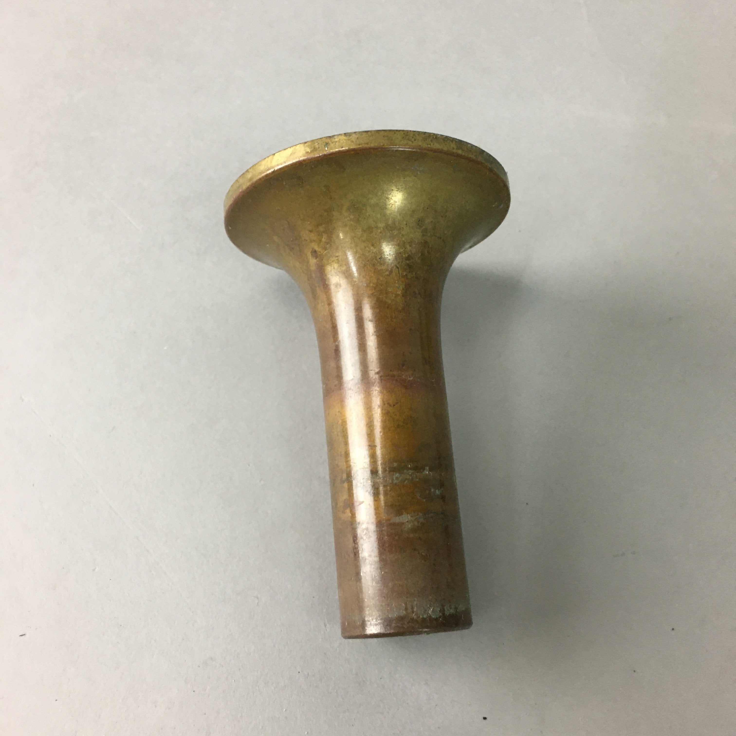 Japanese Brass Buddhist Altar Fitting Flower Vase Vtg Stand Butsudan BU83